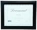 Capri Solid Wood 8-1/2-Inch by 11-Inch Oxford Document Frame, Black