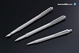 Caran d' Ache Ecridor Chevron Rhodium Fountain Pen - Chevron Pattern, Fine Nib 958.276