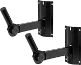 On - Stage Stands SS - 7322B Adjustable Wall Speaker Bracket - Pair - B0023LQE7M