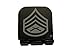 USMC Staff Sergeant Stripes Laser Etched Hat Clip Black