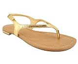 METALLIC ROMAN STRAP SANDAL