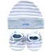 Luvable Friends Cap and Bootie Set, Blue