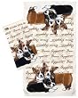 Welsh Corgi Dogs Puppies Set 2 Dish Kitchen Towels Gift