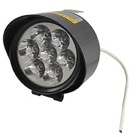 Amico 48V White 7 LEDs Bulbs Light Electric Bike Bicycle Lamp