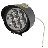 Amico 48V White 7 LEDs Bulbs Light Electric Bike Bicycle Lamp