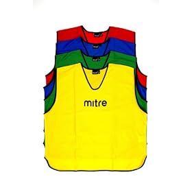 Mitre Soccer, 25 pettorine da calcio, Blu, senior