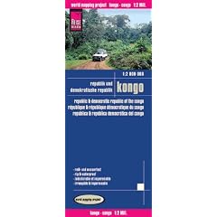 Kongo / Congo 1 : 2 000 000: H�henlinien mit H�henangaben, farbige H�henschichten, GPS-tauglich, ausf�hrlicher Ortsindex. Gedruckt auf Polyart
