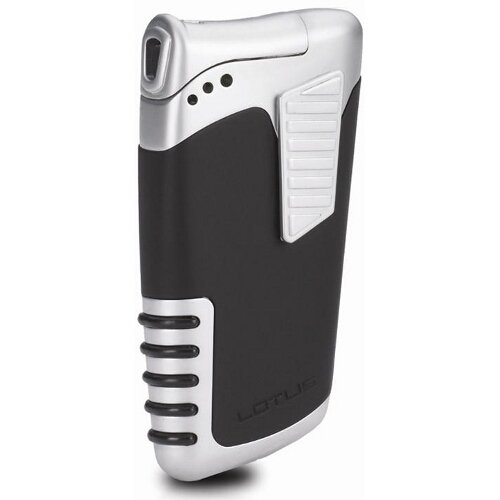 Cover image : Lotus 25 Dual Flame Lighter Black Matte/Chrome Velour