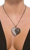 Forplay Rhinestone Split Heart Necklace by Forplay