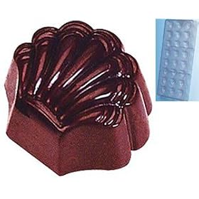 Buy Fat Daddio's Scalloped Shell Polycarbonate Candy Mold 24-Piece Tray now!