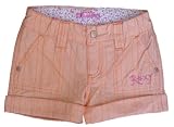Roxy Teenie Wahine Tangerine Striped Girls Shorts 5 6 6x
