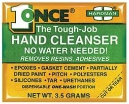 Hand Cleaner, OneTime Use, 3.5g, Pk10