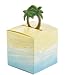 Hortense B. Hewitt Wedding Accessories Pop-Up Favor Boxes, Beach and Palm Tree, Pack of 25