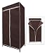 Garderobenschrank Kleiderschrank Faltschrank Campingschrank Stoffschrank in braun
