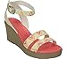 Crocs Womens Womens 15313 Leigh Graphic Wedge Pump,Multi/Mushroom,8 M US