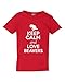 Keep Calm and Love Beavers Animal Lover Funny Toddler Kids T-Shirt Tee (4T, Red)