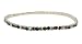 Anklet - A9 - Swarovski (tm) Crystal - Stretch ~ Jet & Smoky Topaz (Black & Brown)