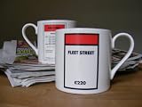 1/2 pint Large coffee mug " FLEET STREET " by Monopoly