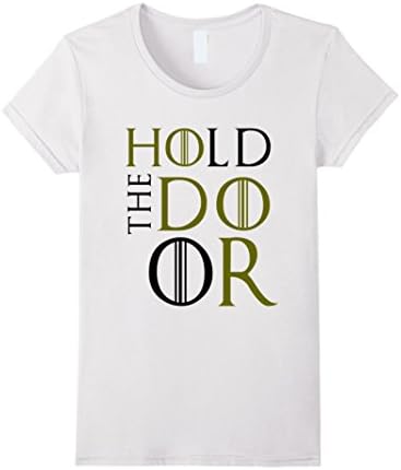 Women's Hold The Door T-shirt Large White