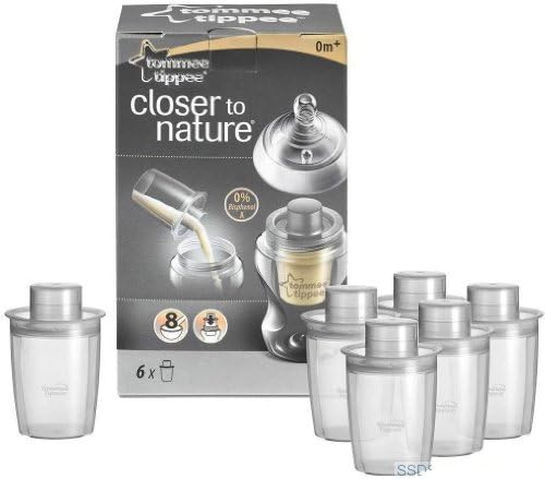 Tommee Tippee Closer to Nature Baby Milk Powder Dispensers 6 Pack Brand New Best Quality Original From United Kingdom Fast Shipping