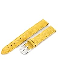 Hadley-Roma Womens LSL725RV 140 14-mm Yellow Java Lizard Grain Watch Strap