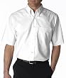 UltraClub Mens Classic Wrinkle-Free Short-Sleeve Oxford