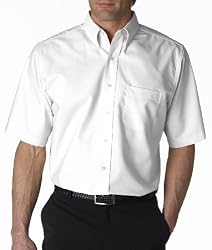 UltraClub Mens Classic Wrinkle-Free Short-Sleeve Oxford