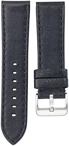 Toscana PANERAI Style Black Italian Leather Strap with Matching Stitching LBV-98230M-0002 (22mm)