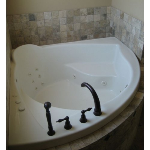 Carver Tubs ME 6060 60 inch x 60 inch Corner Whirlpool Bathtub I