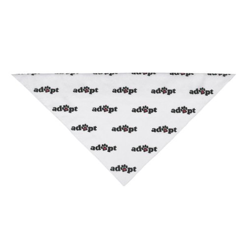 Aria Polyester/Cotton Blend Adopt Dog Bandana, 22-Inch, Black