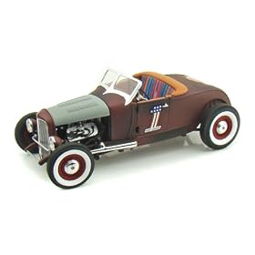 1929 Ford Model A Rat-Rod Roadster Harley-Davidson 1/18 Distressed Rust