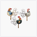 Rooster Wall Hooks - Style 33775