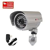 VideoSecu Outdoor Day Night Security Camera Infrared Weatherproof CCTV Home 1/3" CCD 420 TV Lines 28 IR LEDs Wide View Angle Lens with Free Power Supply A71 ~ VideoSecu