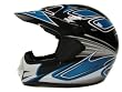 L ~Adult Blue/black Mx Motocross Motorcross Dirt Bike ATV Off-road Helmet Large