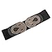 Grace Karin Women Retro Wide Metal Interlock Buckle Elastic Waist Belts