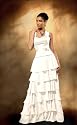 Gala - Abendkleid / Brautkleid, 2-Teiler Corsage + Rock, wei&szlig;, 38