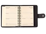 Letts 2009 TPC Timeplan wirobound compact planner with luxurious black padded cover and press stud closure, complete with week to view diary, EACH