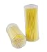 Xiaoyu 400PCS Disposable Eyelash Extension Micro Brushes - Yellow(2.5MM)
