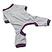 Binmer(TM)New Dog Pajamas Pet Clothes Clothing Puppy Coat Cat Jumpsuit Pet Supplies Products Sleepwear (Gray, S)