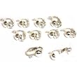 Clip On Earring Ball &Loop 10 Sterling Silver