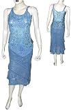 Summer Skirt Sets in Georgette Embroidery Womens Casual Sundresses Size P