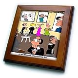 At The Museum Of Larry Fine Art - 8x8 Framed Tile by 