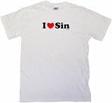 41p0Utjm7%2BL. SL160  I Heart (Love) Sin Mens Tee Shirt 6XL White
