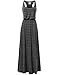 Awesome21 Women's Stripe Sleeveless Tank Racerback Long Maxi Dresses