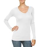 Michael Stars Supima Long Sleeve V-Neck Tee