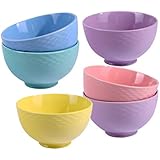 Francois et Mimi Ice Cream Bowl, Pastel Colors, Set of 6
