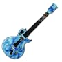 Ice Blue Fur Design Skin Decal Sticker for Wii Guitar Hero III Gibson Les Paul Guitar Controller