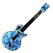 Ice Blue Fur Desgin Guitar Hero III Gibson Les Paul Guitar Controller Skin Decal Sticker for Wii and Xbox 360/ PS3