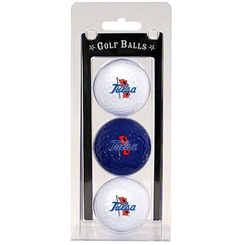 Tulsa Golden Hurricanes Pack Of 3 Golf Balls From Team Golf