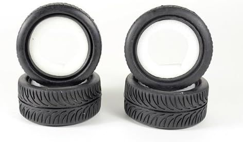1/10 RC Car Onroad Performance Rubber Racing Tire Tyre 8008 with Sponge 4pcs